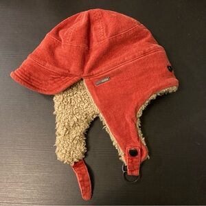 Nobis Kids Coral Corduroy Hat with Fleece Lining